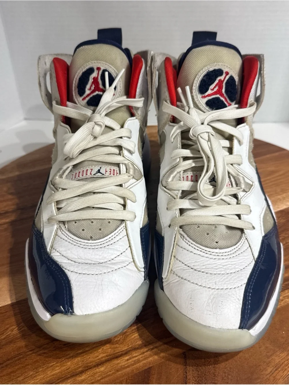 Nike Air Jordan Jumpman Two Trey USA White Navy Red DO1925-102 Men’s Size 10